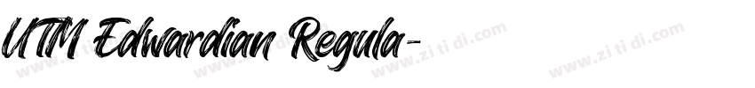 UTM Edwardian Regula字体转换